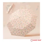 The Garden Bloom 21-inch 8-Rib Automatic Exterior Floral Print Umbrella