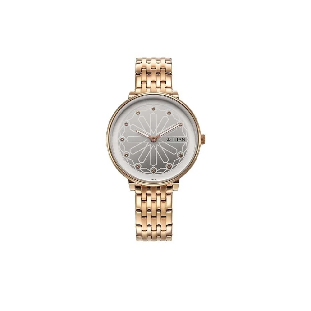Titan 2673WM02 Marhaba Quartz Analog Stainless Steel Strap Women’s Watch