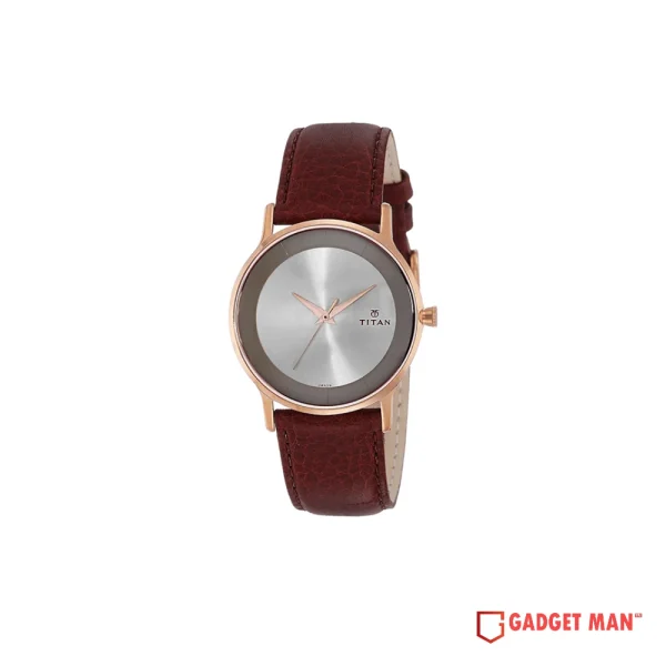 Titan Classique Retro Quartz 1672WL01 Analog Leather Strap Men's Watch