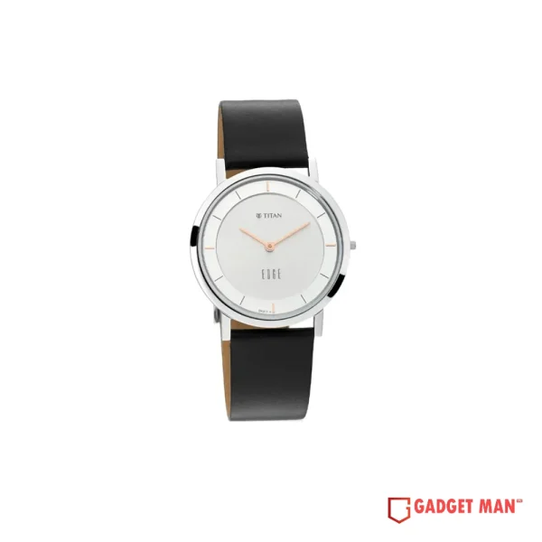 Titan Edge 1595SL06 Quartz Analog Leather Strap Men’s Watch
