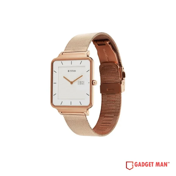 Titan Edge Quad 10017WM01 Quartz Analog Stainless Steel Strap Men's Watch