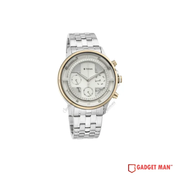 Titan Grandmaster NS1846KM01 Quartz Multifunction Stainless Steel Strap Men’s Watch
