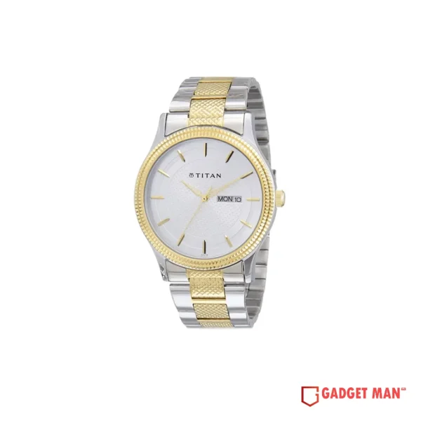 Titan Karishma 1650BM03 Quartz Analog Day Date Stainless Steel Strap Men's Watch