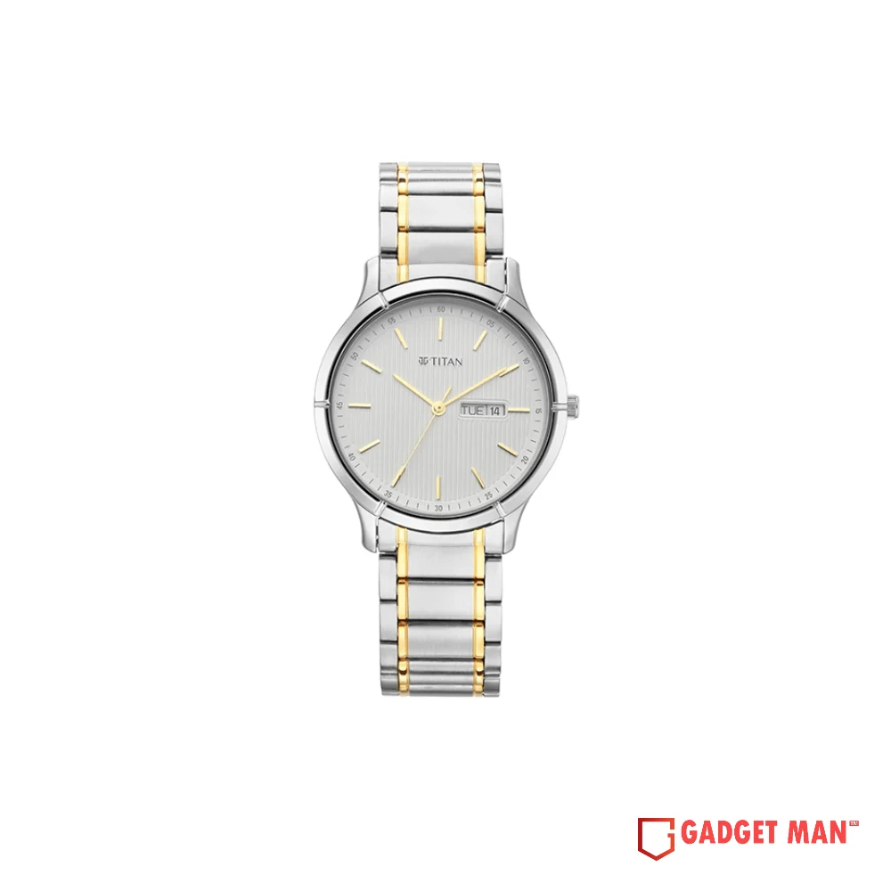 titan-lagan-quartz-1775bm02-analog-day-date-stainless-steel-strap-men-s-watch-gadgetman Titan Lagan Quartz 1775BM02 Analog Day Date Stainless Steel Strap Men's Watch