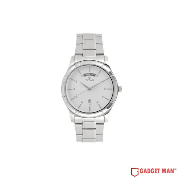Titan Neo 1767SM01 Analog Day Date Stainless Steel Men's Watch