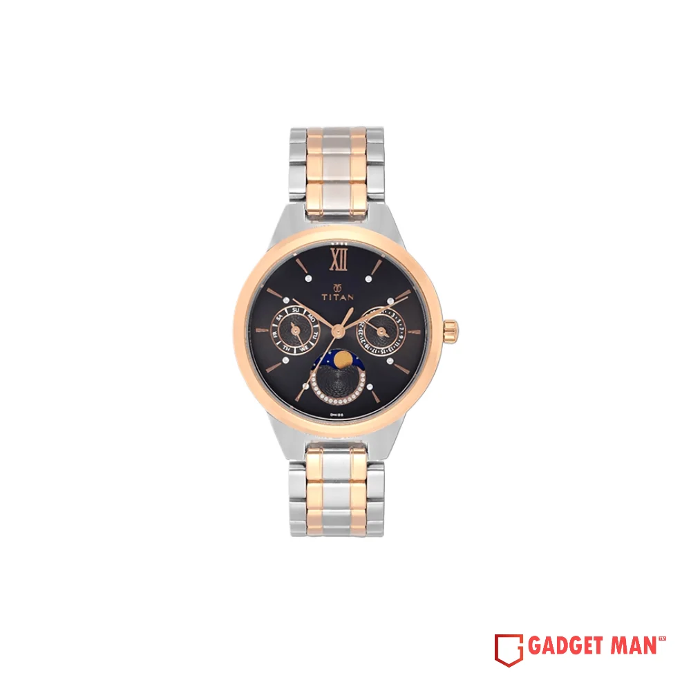 titan-neo-2590km02-moonphase-quartz-analog-stainless-steel-strap-women-s-watch-gadgetman Titan Neo 2590KM02 Moonphase Quartz Analog Stainless Steel Strap Women’s Watch