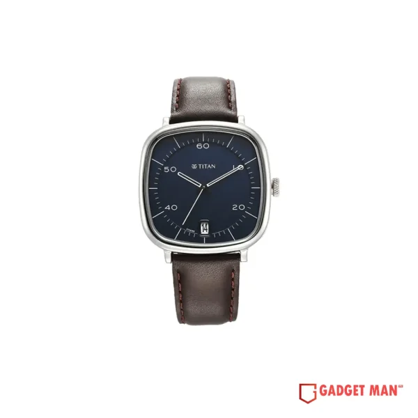 Titan Neo Curve Quartz 1885SL03 Date Analog Stainless Steel Men’s Watch