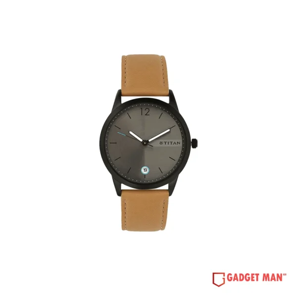 Titan Quartz 1806NL01 Analog Leather Strap Men's Watch