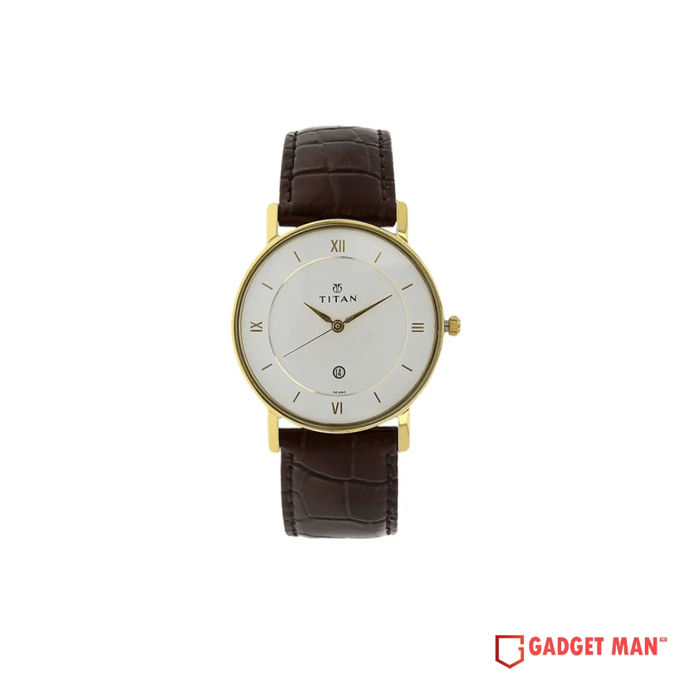 titan-quartz-9162yl01-analog-leather-strap-men-s-watch-gadgetman Titan Quartz 9162YL01 Analog Leather Strap Men's Watch