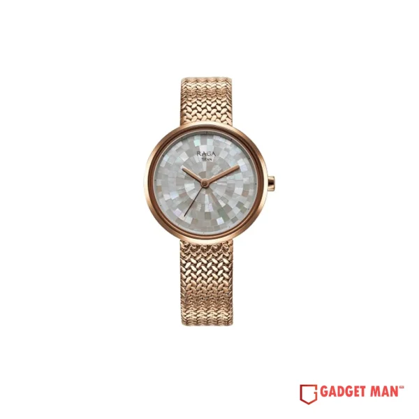 Titan Raga Memoirs 95253WM02 Quartz Analog Metal Strap Women’s Watch