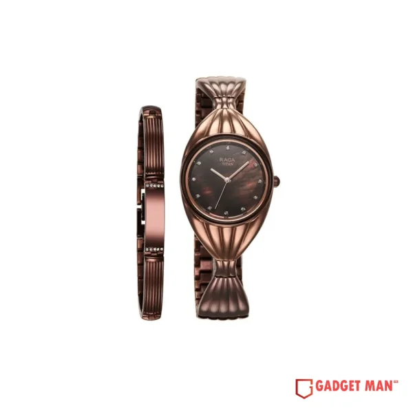 Titan Raga Memoirs 95254QM01 Quartz Analog Metal Strap Women’s Watch