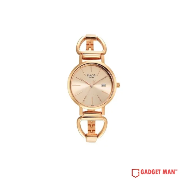 Titan Raga Quartz 2669WM01 Analog Date Metal Strap Women's Watch