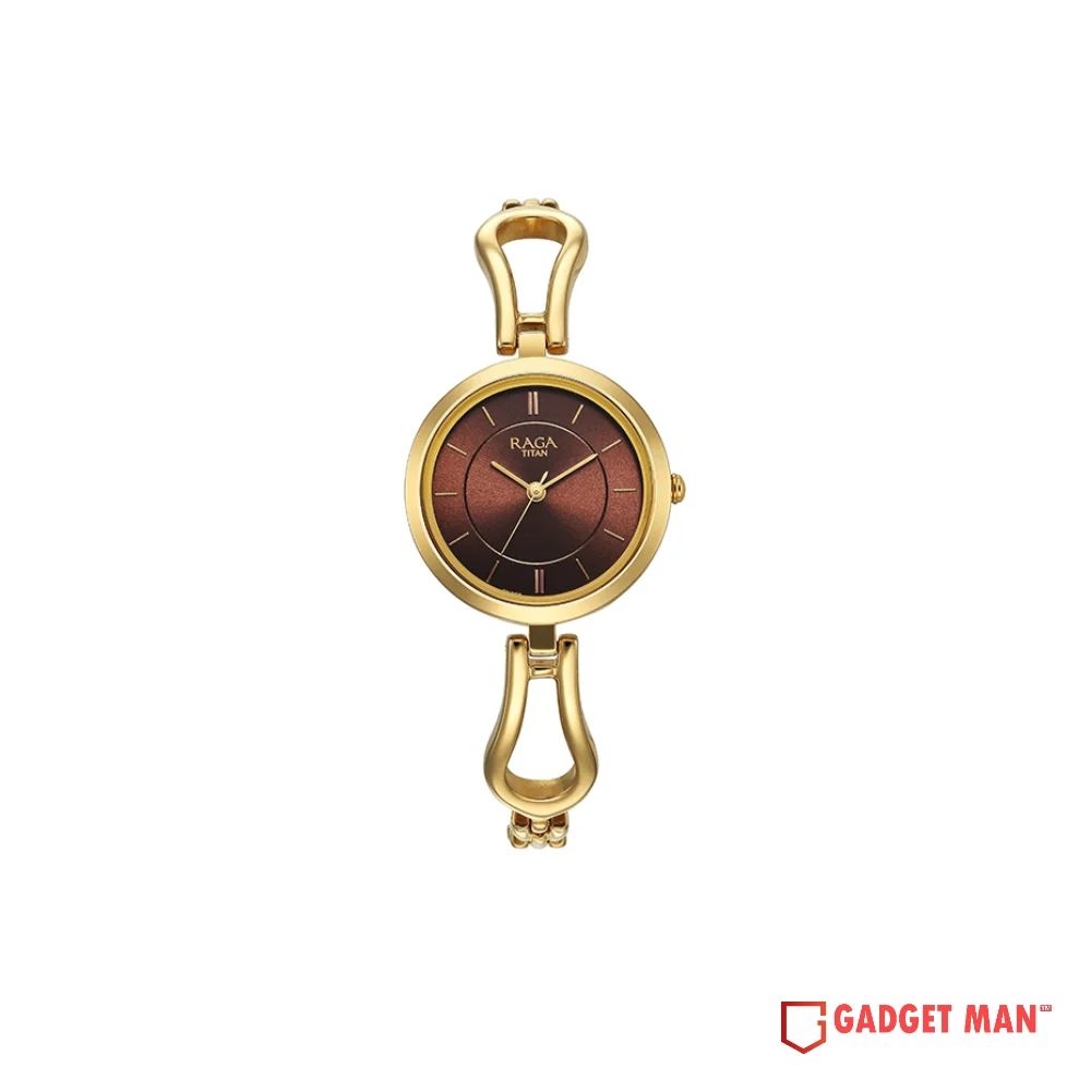 titan-raga-quartz-2727ym01-analog-stainless-steel-women-s-watch-gadgetman Titan Raga Quartz 2727YM01 Analog Stainless Steel Women's Watch