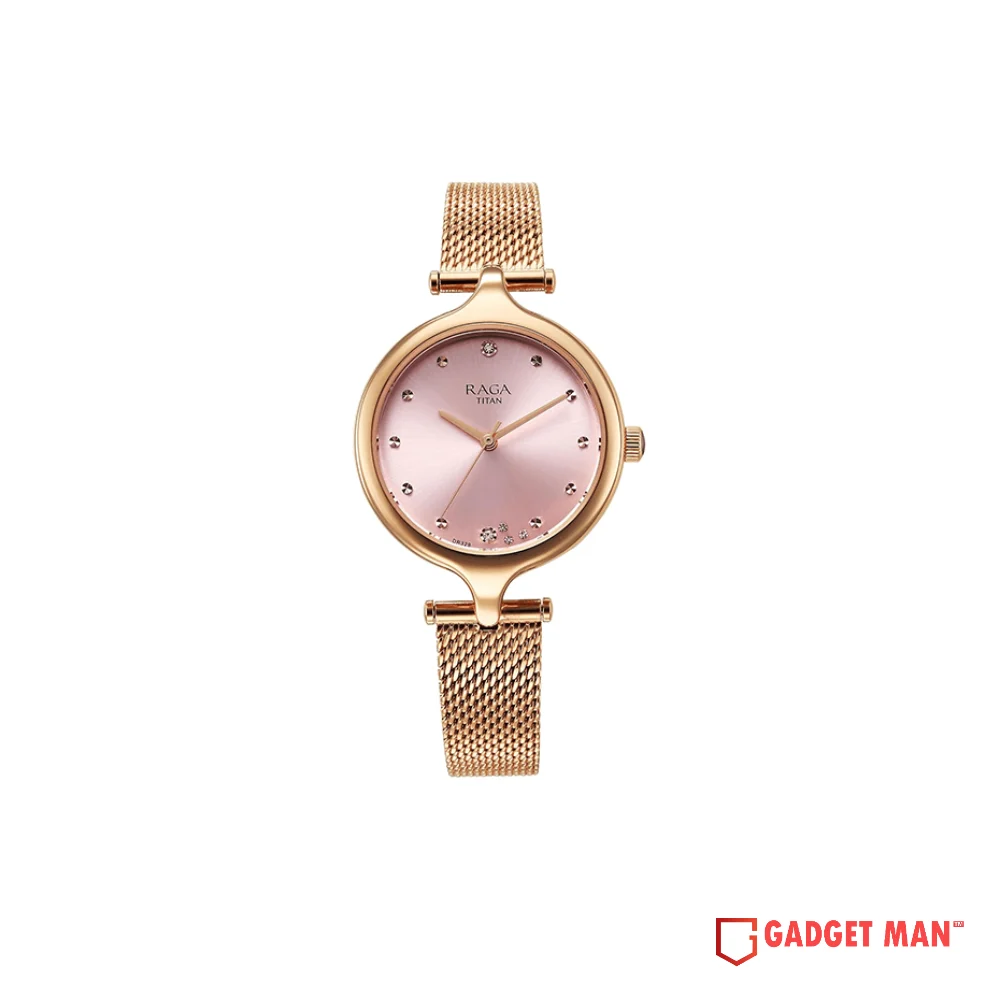 titan-raga-showstopper-quartz-95268wm01-analog-stainless-steel-women-s-watch-gadgetman Titan Raga Showstopper Quartz 95268WM01 Analog Stainless Steel Women's Watch