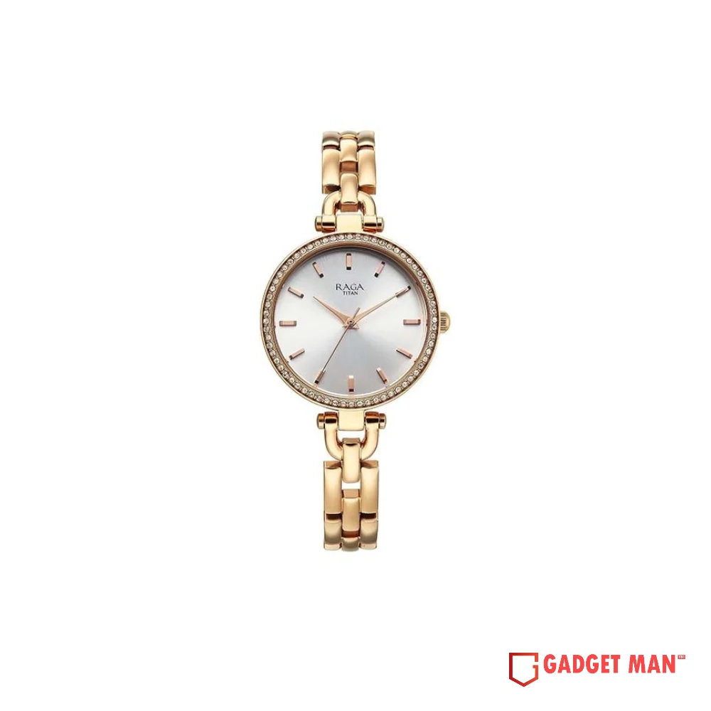 titan-raga-showstopper-quartz-95345wm01-analog-stainless-steel-strap-women-s-wat-gadgetman Titan Raga Showstopper Quartz 95345WM01 Analog Stainless Steel Strap Women's Watch