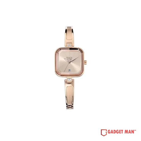 Titan Raga Viva Quartz 2607WM01 Analog Date Metal Strap Women's Watch