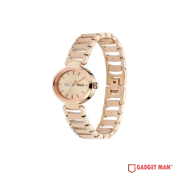 Titan Raga Viva Quartz 2620WM01 Analog Date Metal Strap Women's Watch
