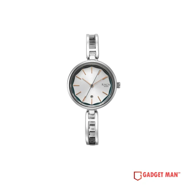 Titan Raga Viva Quartz 2683SM01 Analog Date Stainless Steel Women's Watch