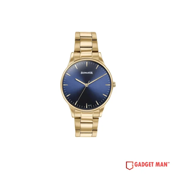 Titan Sonata Quartz 77144YM01 Analog Stainless Steel Strap Men’s Watch