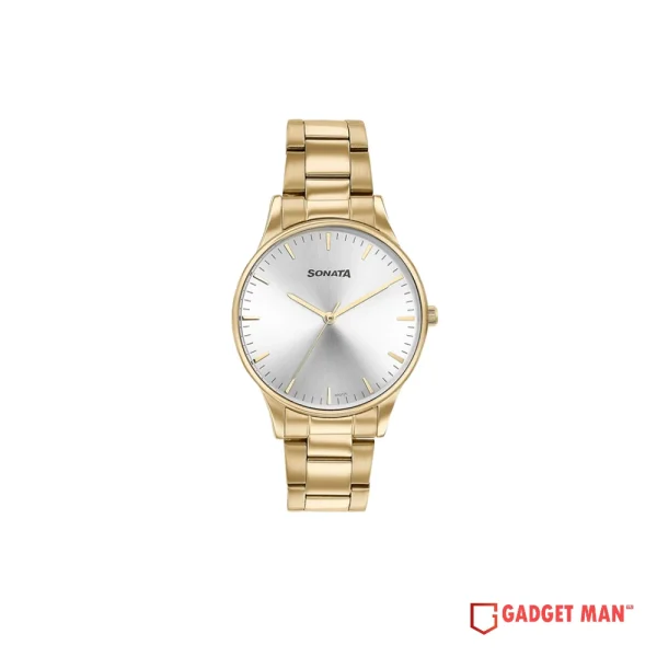 Titan Sonata Quartz 77144YM02 Analog Stainless Steel Strap Men’s Watch