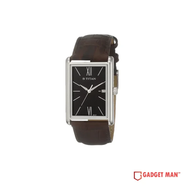 Titan Urban Chic Modernist 1731SL01 Date Leather Strap Men's Watch