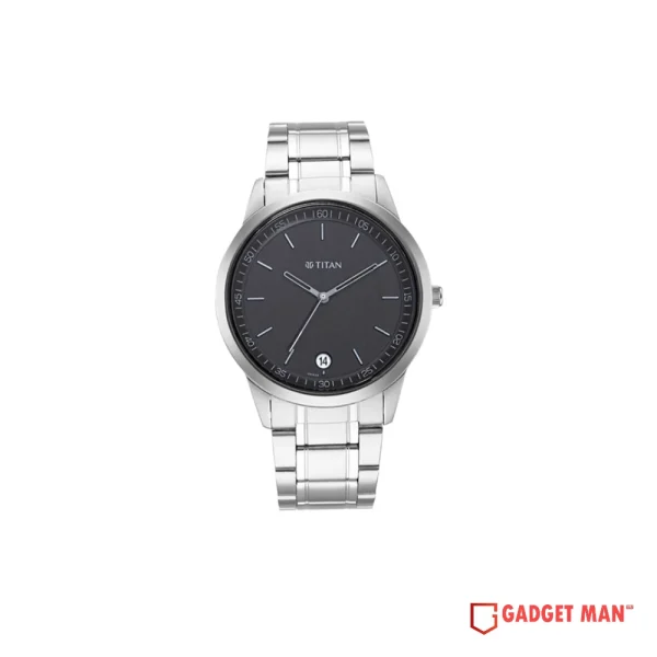 Titan Workwear 1806SM02 Date Stainless Steel Men's Watch