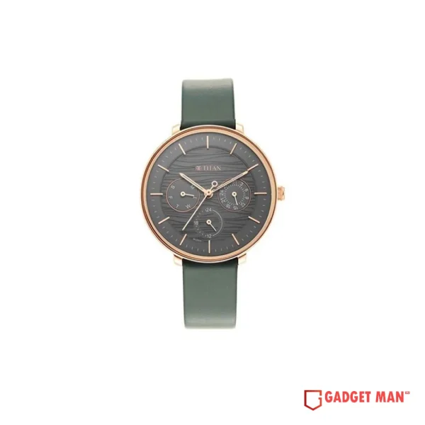 Titan Workwear Quartz 2651WL02 Analog Date Leather Strap Women's Watch