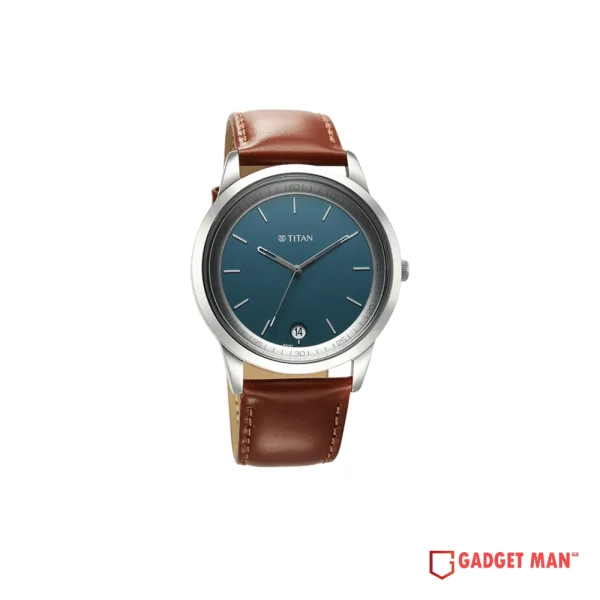 Titan Wrist Wit Quartz 1806SL12 Analog Date Leather Strap Men’s Watch