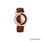 Titan Yin and Yang Quartz 1825WL04 Analog Leather Strap Men's Watch