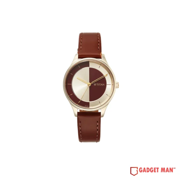 Titan Yin & Yang 2649WL05 Analog Leather Strap Women's Watch