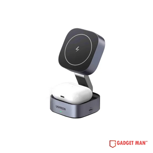 Ugreen 2 in 1 Qi2 Magnetic Foldable Fast Charging Station - 15W