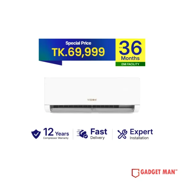 Vision VSN-24KINV-AromaCool-G Split Inverter Air Conditioner - 2 Ton
