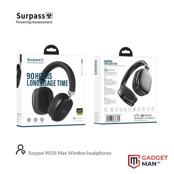 Wireless Headphone Surpass W135 Max Original Quality