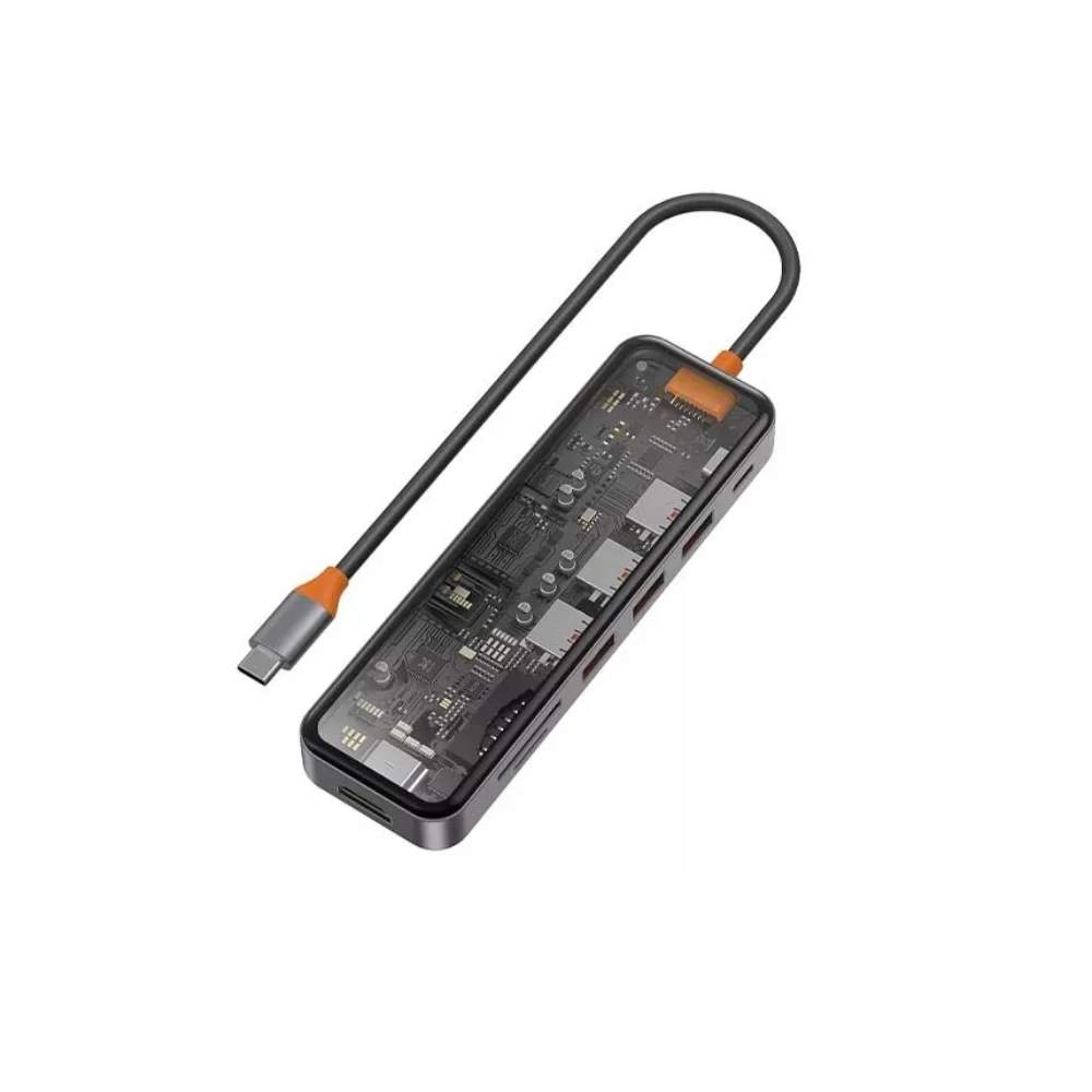 WiWU Cyber Hub 8 in 1 USB-C Multiport Adapter Dock
