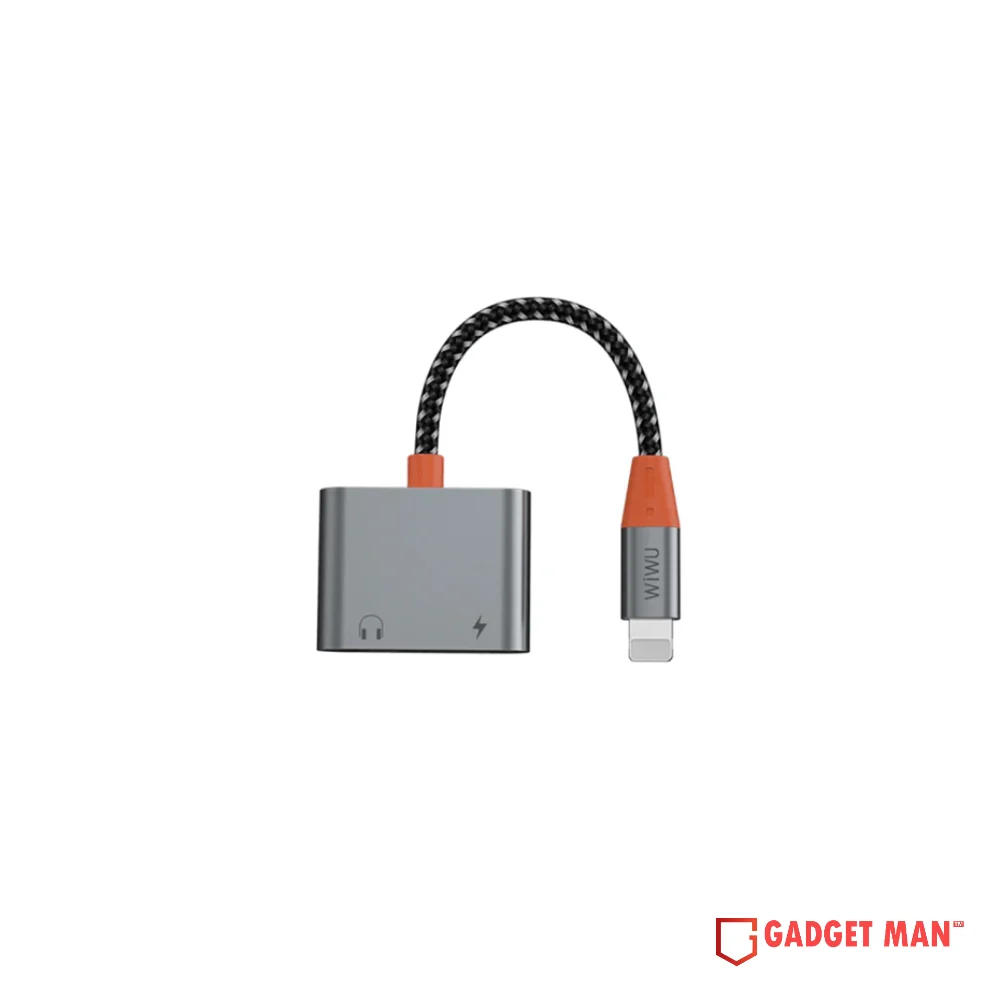 WIWU LT07 Lightning to Lightning & 3.5mm Audio Adapter