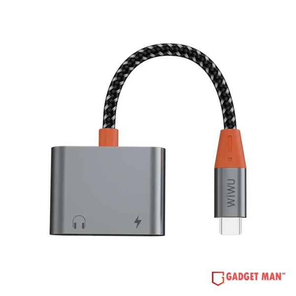 WIWU LT11 Type-C TO Dual Type-C Audio Adapter