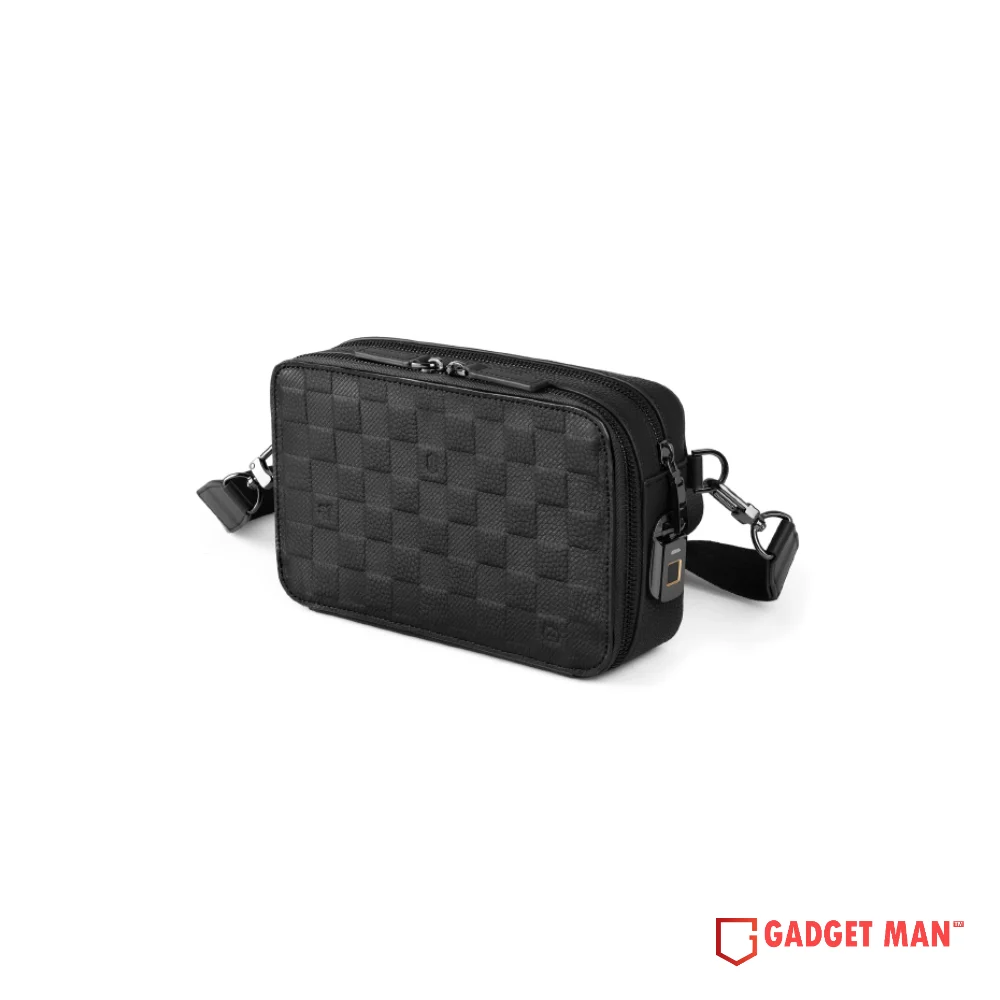 WiWU Master Genuine Leather Fingerprint Lock Crossbody Bag