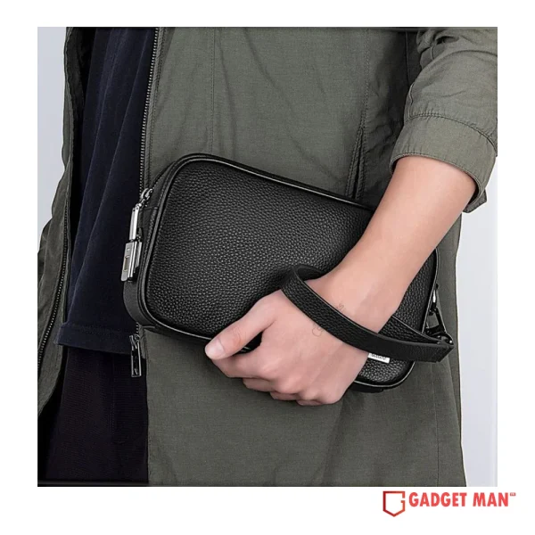 WiWU Master Genuine Leather Fingerprint Lock Pouch