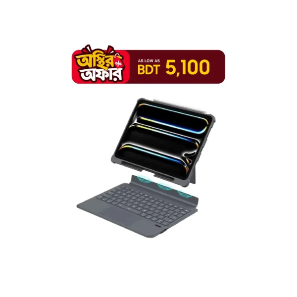 Xundd KB002 Magnetic Detachable Wireless Keyboard Case for iPad
