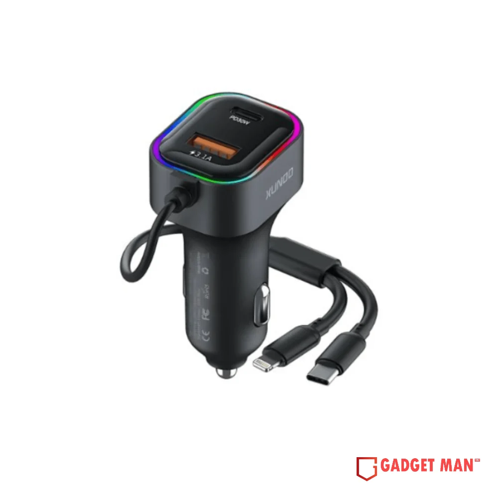 XUNDD XDCH-106 PD 2-in-1 Cable Car Charger - 30W